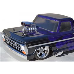 Mock Intake &amp Blower Set Shotgun Style Chrome