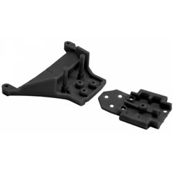 Bulkhead Front Black Slash 4x4(LCG), Rustler 4x4(Short Batt)
