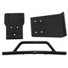 Bumper &amp Skid Plates Front Black Slash 4x4