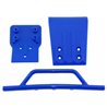 Bumper &amp Skid Plates Front Blue Slash 4x4