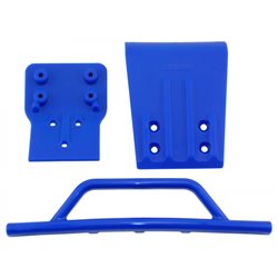Bumper &amp Skid Plates Front Blue Slash 4x4