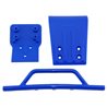 Bumper &amp Skid Plates Front Blue Slash 4x4