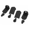 Shock Shaft Guards Black (4) Traxxas Ultra, Big Bore