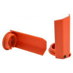 Shock Shaft Guards Orange (2) X-Maxx