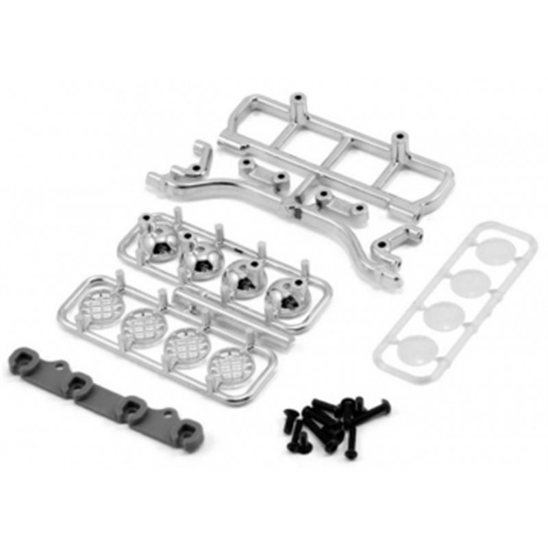 Light Bar Roof (4 Lights) Chrome (LED not included)