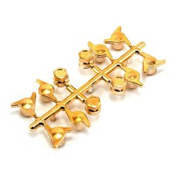 Wheel Nuts &amp Knock Offs Gold Set 4mm