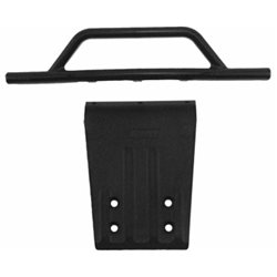 Bumper and Skidplate Front Black Slash 2WD, Nitro Slash