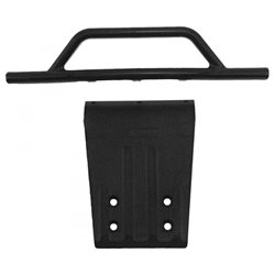 Bumper and Skidplate Front Black Slash 2WD, Nitro Slash