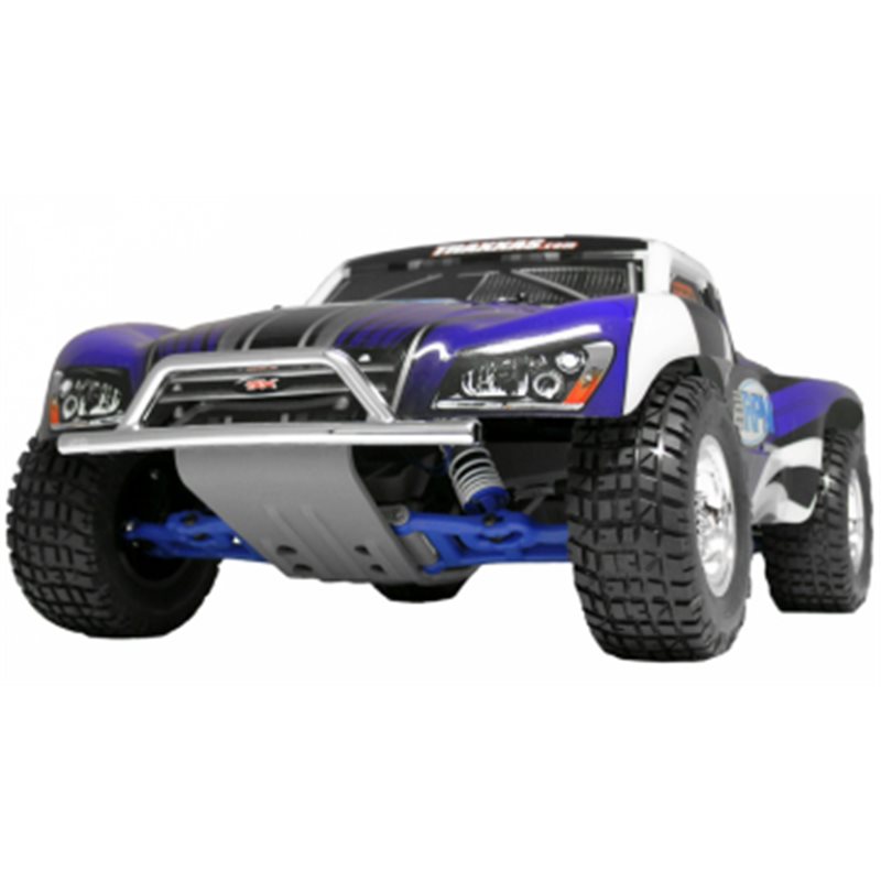 Bumper and Skidplate Front Chrome Slash 2WD, Nitro Slash