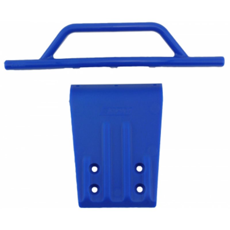 Bumper and Skidplate Front Blue Slash 2WD, Nitro Slash