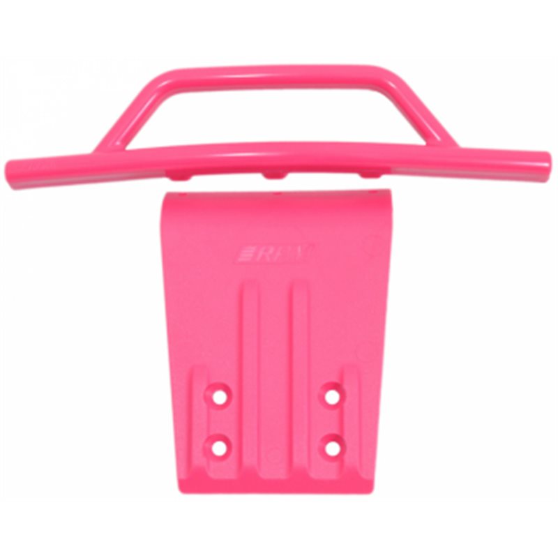 Bumper and Skidplate Front Pink Slash 2WD, Nitro Slash