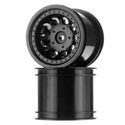 Wheels Revolver 2.2 Black (2) Rustler, Stampede - 2WD Rear