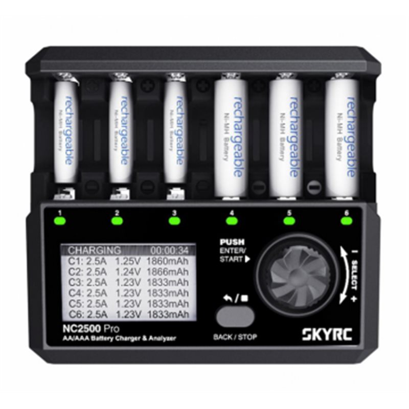 SkyRC NC2500 Charger NiMH AA/AAA 0.1-2.5A 240AC SkyRC NC2500 Charger NiMH AA/AAA 0.1-2.5A 240AC