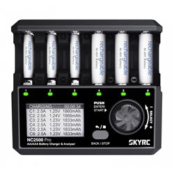 SkyRC NC2500 Charger NiMH AA/AAA 0.1-2.5A 240AC