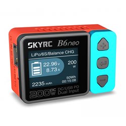 SkyRC B6neo DC Charger Input 10-28volt Red/Blue