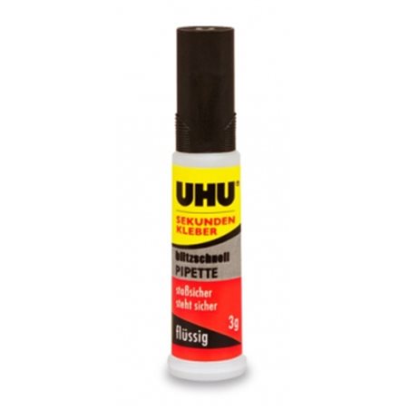 UHU Super Glue Pipette 3g Blister