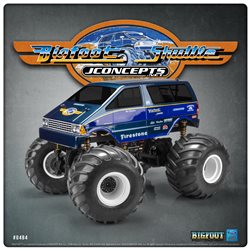 1985 Ford Aerostar, BIGFOOT® Shuttle, Clod Buster / Regulator body (7" width & 11" wheelbase