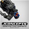 JConcepts - adjustable RC10B7 | RC10B7D titanium front axle, 2pc - burnt blue