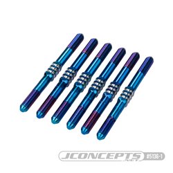 JConcepts - RC10B7 3.5 x 48mm Fin Titanium turnbuckle, 6pc. - Burnt Blue