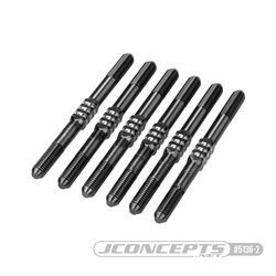 JConcepts - RC10B7 3.5 x 48mm Fin Titanium turnbuckle, 6pc. - Stealth Black