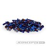 JConcepts - RC10B7 Titanium top hat screw set, upper (blue) - 77pc JConcepts - RC10B7 Titanium top hat screw set, upper (blue) - 77pc