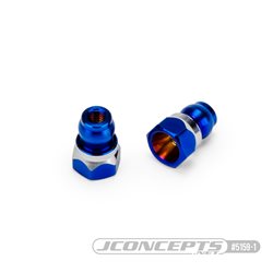 JConcepts - RC10B7 Fin titanium front stand-off, (burnt blue) - 8mm