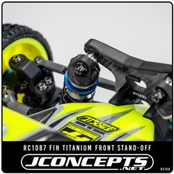 JConcepts - RC10B7 Fin titanium front stand-off, (burnt blue) - 8mm