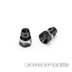 JConcepts - RC10B7 Fin titanium front stand-off, (stealth black) - 8mm