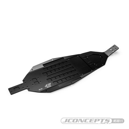 JConcepts - RC10B7 chassis, -4mm, hard anodized - black