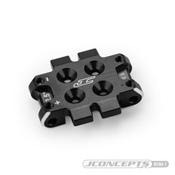 JConcepts - RC10B7 front bulkhead 2.5 degree (9.3g), aluminum - black