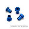 JConcepts - RC10B7 aluminum caster hat bushings, 4pc - blue JConcepts - RC10B7 aluminum caster hat bushings, 4pc - blue