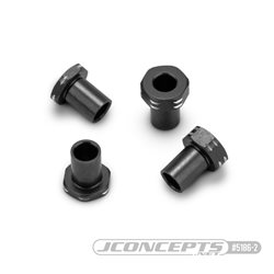 JConcepts - RC10B7 aluminum caster hat bushings, 4pc - black