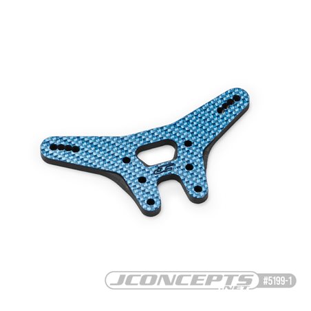 JConcepts - RC10B7 carbon fiber rear shock tower - blue