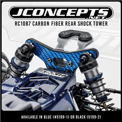 JConcepts - RC10B7 carbon fiber rear shock tower - black