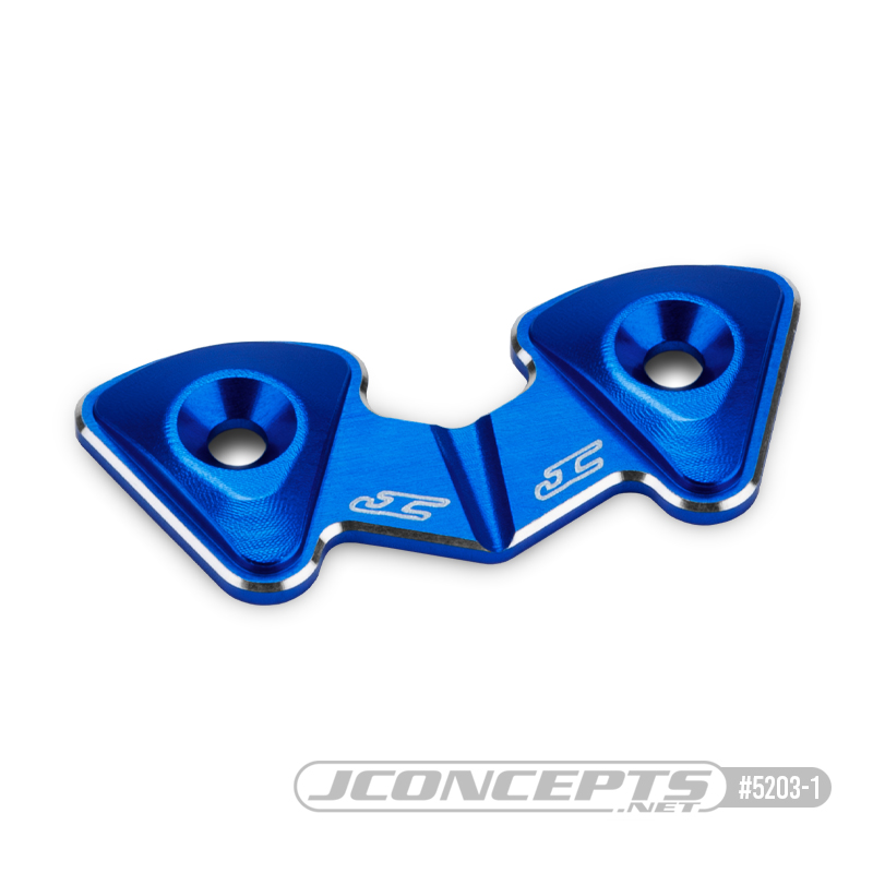 JConcepts - RC10B7 aluminum 1-piece rear wing button - blue JConcepts - RC10B7 aluminum 1-piece rear wing button - blue