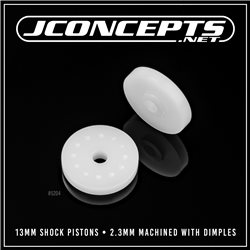 JConcepts - 13mm shock pistons, 2.3mm machined with dimples, 2pc