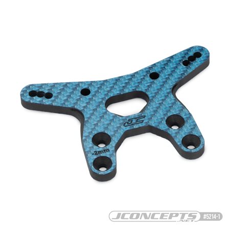 JConcepts - RC10B7 -2mm carbon fiber front shock tower - blue
