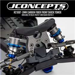 JConcepts - RC10B7 -2mm carbon fiber front shock tower - blue