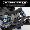 JConcepts - RC10B7 -2mm carbon fiber front shock tower - blue JConcepts - RC10B7 -2mm carbon fiber front shock tower - blue