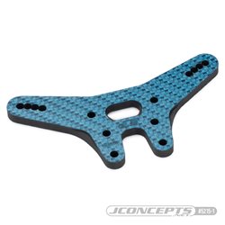JConcepts - RC10B7 -2mm carbon fiber rear shock tower - blue