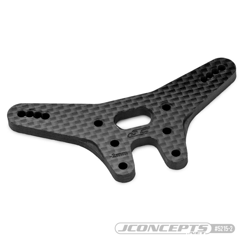 JConcepts - RC10B7 -2mm carbon fiber rear shock tower - black JConcepts - RC10B7 -2mm carbon fiber rear shock tower - black