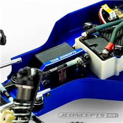 JConcepts - RC10, RC10T, RC10GT servo mount bracket, blue