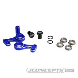 JConcepts - RC10 aluminum steering bell-crank set - blue