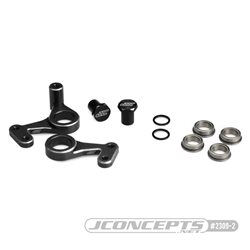 JConcepts - RC10 aluminum steering bell-crank set - black
