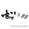 JConcepts - RC10 aluminum steering bell-crank set - black