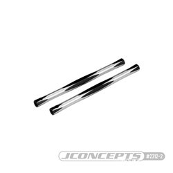JConcepts - RC10 diamond nose brace tubes, black - 2pc.