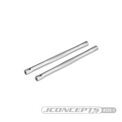 JConcepts - RC10 diamond nose brace tubes, silver - 2pc.