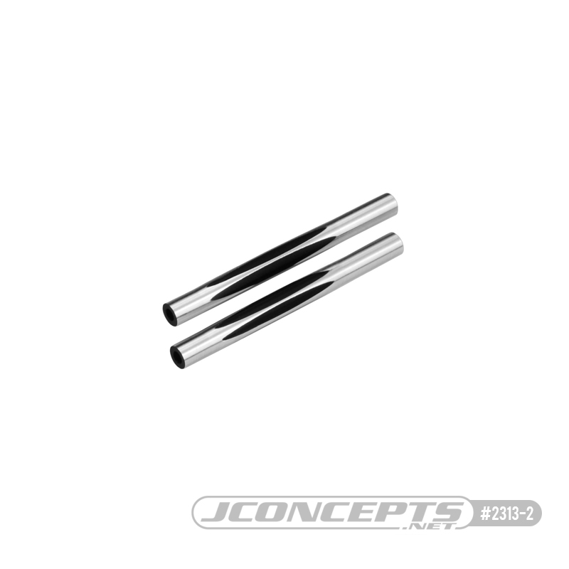 JConcepts - RC10 diamond wing tubes, black - 2pc. 