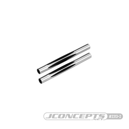 JConcepts - RC10 diamond wing tubes, black - 2pc. 