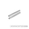 JConcepts - RC10 diamond wing tubes, silver - 2pc. 